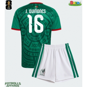 Mexiko Julian Quinones #16 Hemmaställ Barn VM 2026 Kortärmad (+ Korta byxor)